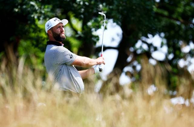 Jon Rahm of Spain. LIV Golf UK, Day One, Golf, JCB Golf & Country Club, Uttoxeter, UK - 25 Jul 2025Uttoxeter JCB Golf & Country Club United Kingdom EDITORIAL USE ONLY No use with unauthorised audio, video, data, fixture lists, club league logos or live services. Online in-match use limited to 120 images, no video emulation. No use in betting, games or single club league player publications. Copyright: xJamesxMarsh Shutterstockx 15410871p