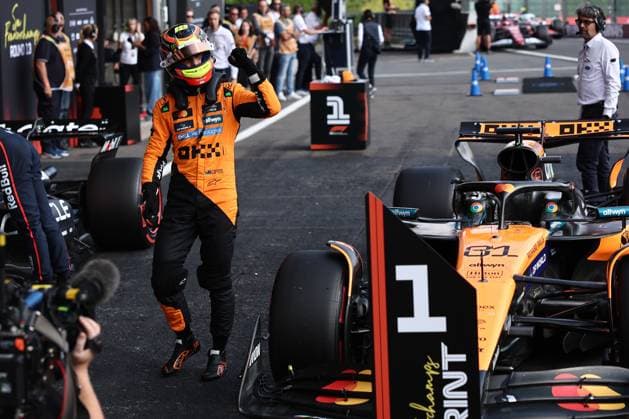 F1 Belgian Grand Prix 2025 Sprint Qualifying Oscar Piastri of McLaren after Sprint Qualifying ahead of the Formula 1 Belgian Grand Prix at Spa-Francorchamps in Spa, Belgium on July 25, 2025. Spa Belgium  Copyright: xJakubxPorzyckix originalFilename:porzycki-f1belgia250725_npShp.jpg