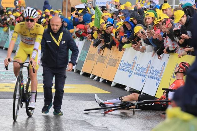TOUR DE FRANCE 2025 Pierre Teyssot MAXPPP ; Tour de France - UCI Cycling Race 2025 in La Plagne, France on July 25, 2025. Stage 19 from Albertville to La Plagne 93.1 km. Thymen Arensman (NED) IGD wins the stage, Tadej Pogacar (SLO) remains leader in yellow. Pierre Teyssot Maxppp- French cycling race Tour de France 2024 takes place in july 2025 La Plagne Savoie France  Copyright: xMAXPPPxPierrexTeyssotx TEP64226 TEP64226