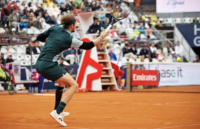 TENNIS - ATP, Tennis Herren Generali Open 2025 KITZBUEHEL,AUSTRIA,25.JUL.25 - TENNIS - ATP World Tour, Generali Open. Image shows Alexander Bublik (KAZ).  GEPAxpictures xMatthiasxHauer