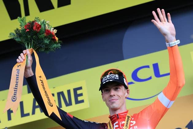 TOUR DE FRANCE 2025 Pierre Teyssot MAXPPP ; Tour de France - UCI Cycling Race 2025 in La Plagne, France on July 25, 2025. Stage 19 from Albertville to La Plagne 93.1 km. Thymen Arensman (NED) IGD wins the stage, Tadej Pogacar (SLO) remains leader in yellow. Thymen Arensman (NED) Ineos Pierre Teyssot Maxppp- French cycling race Tour de France 2024 takes place in july 2025 La Plagne Savoie France  Copyright: xMAXPPPxPierrexTeyssotx TEP64455 TEP64455