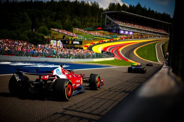 MOTORI - Formula 1 - Belgian Grand Prix 2025 16 Charles Leclerc, (MON) Scuderia Ferrari SF25,, during the Belgian GP, Spa-Francorchamps 24-27 July 2025 Formula 1 World Championship, WM, Weltmeisterschaft 2025. Belgium Belgium  Copyright: xIPAxSport ABACAx