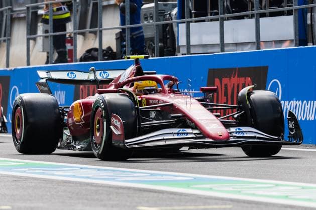 Circuit de Spa-Francorchamps, Stavelot, Belgium. 25.July.2025; Lewis Hamilton of Great Britain and Scuderia Ferrari during Free Practice 1 Formula One Belgian Grand Prix  aflo_298634560