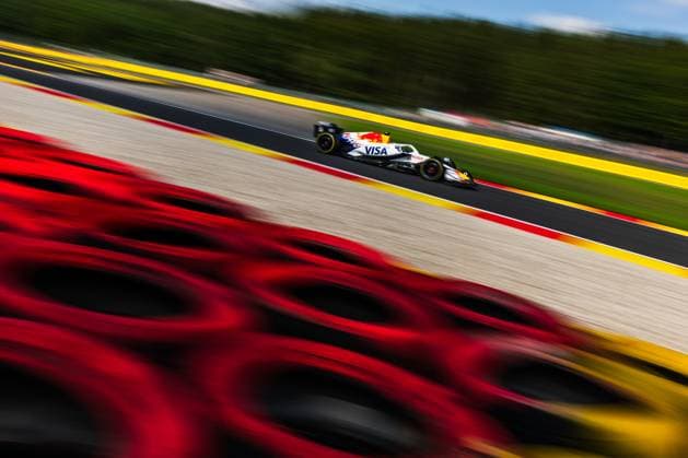 Circuit de Spa-Francorchamps, Stavelot, Belgium. 25.July.2025; Isack Hadjar of France and Visa Cash App RB Formula One Team during sprint qualifying Formula One Belgian Grand Prix  aflo_298634605