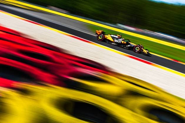 Circuit de Spa-Francorchamps, Stavelot, Belgium. 25.July.2025; Oscar Piastri of Australia and McLaren F1 Team during sprint qualifying Formula One Belgian Grand Prix  aflo_298634685