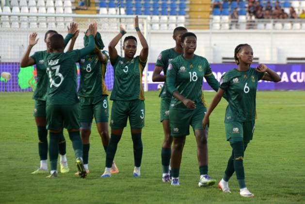 CASABLANCA, MOROCCO - JULY 25: South Africa during the 2025 Women s Africa Cup of Nations (WAFCON) third place match between Ghana and South Africa at Stade Larbi Zaouli on July 25, 2025 in Casablanca, Morocco. Photo by Mansa Ayoola Copyright: xx
