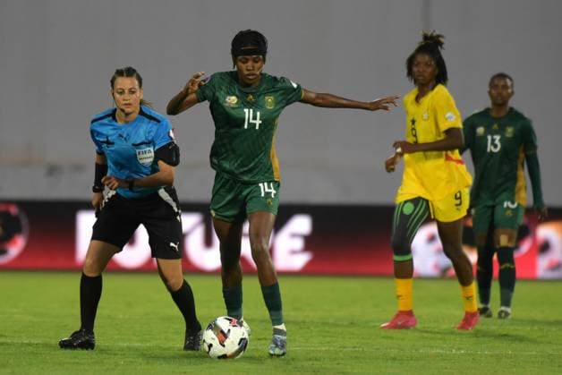 CASABLANCA, MOROCCO - JULY 25: Nonhlanhla Mthandi of South Africa during the 2025 Women s Africa Cup of Nations (WAFCON) third place match between Ghana and South Africa at Stade Larbi Zaouli on July 25, 2025 in Casablanca, Morocco. Photo by Mansa Ayoola Copyright: xx