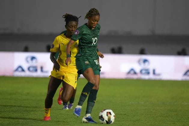 CASABLANCA, MOROCCO - JULY 25: Linda Motlhalo of South Africa during the 2025 Women s Africa Cup of Nations (WAFCON) third place match between Ghana and South Africa at Stade Larbi Zaouli on July 25, 2025 in Casablanca, Morocco. Photo by Mansa Ayoola Copyright: xx