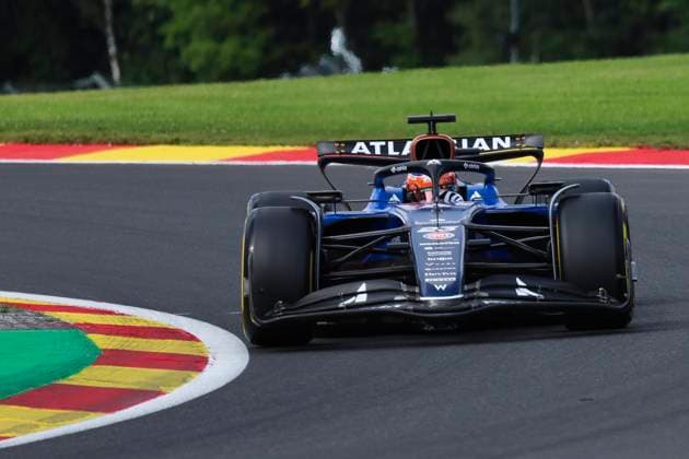 Formula 1 Moët & Chandon Belgian Grand Prix 2025 Laurent Lefebvre OVERTAKE MAXPPP - Stavelot 25 07 2025 23 ALBON Alexander (tha), Atlassian Williams Racing, action at the Formula 1 Moët & Chandon Belgian Grand Prix 2025, the 13th round of the 2025 FIA Formula 1 World Championship, WM, Weltmeisterschaft at the Circuit de Spa-Francorchamps in Stavelot, Belgium, from July 24 to 27, 2025 Stavelot Belgium  Copyright: xOVERTAKE MAXPPPxLaurentxLefebvrex OVT202507263895 OVT202507263895