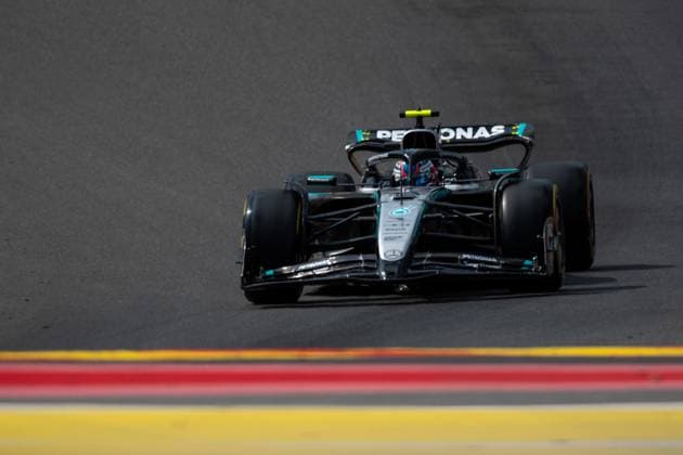 Andrea Kimi Antonelli Mercedes AMG Petronas F1 Team, Italy, 12 in F1 W16 at Eau Rouge Raidillon, BEL, Formula 1 World Championship, Moet Chandon Grand Prix of Belgium, Circuit de Spa Francorchamps, Sprint Qualifying, 2025 season, 25 07 2025 BEL, Formula 1 World Championship, Moet Chandon Grand Prix of Belgium, Circuit de Spa Francorchamps, Free Practice, 2025 season, 25 07 2025 Spa Francorchamps Copyright: xEibner-Pressefoto Memmlerx EP_MMR