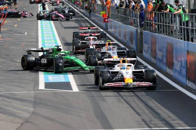 Stavelot, Belgium July 24 27, 2025 FIA Formula 1 World Championship Grand Prix Belgium Circuit de Spa Francorchamps 2025 Sprint Qualifying Friday In the picture Pit exit Sprint Qualifying Circuit de Spa Francorchamps Copyright: xFotostandx xHorstxBernhardtx