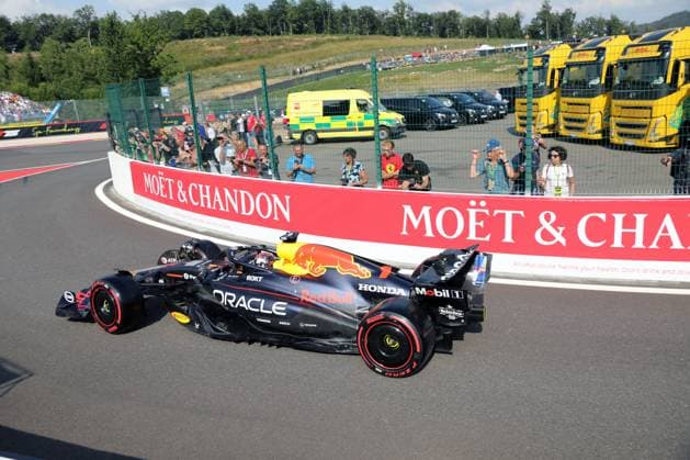 Stavelot, Belgium July 24 27, 2025 FIA Formula 1 World Championship Grand Prix Belgium Circuit de Spa Francorchamps 2025 Sprint Qualifying Friday In the picture Max Verstappen NLD Circuit de Spa Francorchamps Copyright: xFotostandx xHorstxBernhardtx