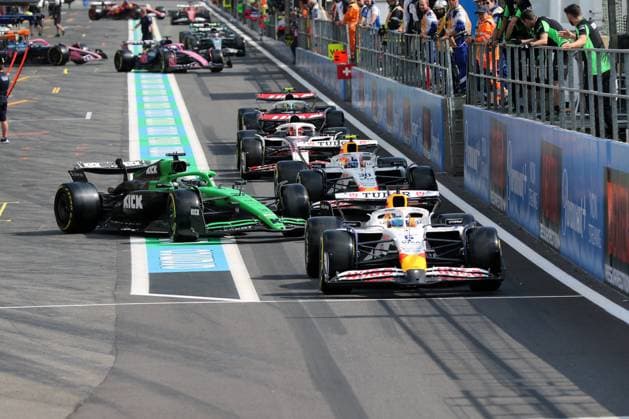 Formula 1 Belgian Grand Prix 2025 Formula 1 Belgian Grand Prix 2025 Spa Francorchamps July 25 27, 2025 FIA Formula 1 World Championship Belgian Grand Prix 2025 In the picture Pit exit Sprint Qualifying Copyright: xBEAUTIFULxSPORTS Bernhardtx