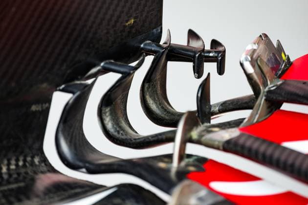 F1 - BELGIAN GRAND PRIX 2025 Haas F1 Team VF-25, Mechanical detail of front wing during the 2025 Formula 1 Belgian Grand Prix, 13th round of the 2025 FIA Formula One World Championship, WM, Weltmeisterschaft from July 25 to 27, 2025 on the Circuit de Spa-Francorchamps, in Stavelot, Belgium - StavelotBelgium  Copyright: xFLORENTxGOODENx