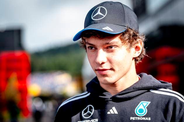 Formule 1 driver Kimi Antonelli of Mercedes during the sprintrace and qualification Grand Prix Formula 1 Spa Francorchamps 2025 at the Circuit Spa Francorchamps for the Formula 1 Moët Chandon Belgium Grand Prix 2025 season 2025 2026 in SPA, Belgium on 26 july 2025, photo by Marcel van Dorst EYE4images DeFodi Images