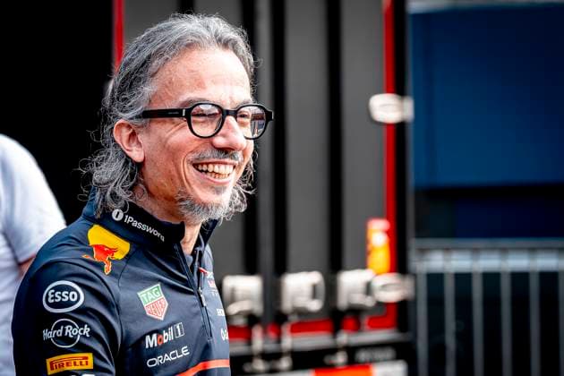 Laurent Mekies teamboss of Red Bull Racing during the sprintrace and qualification Grand Prix Formula 1 Spa Francorchamps 2025 at the Circuit Spa Francorchamps for the Formula 1 Moët Chandon Belgium Grand Prix 2025 season 2025 2026 in SPA, Belgium on 26 july 2025, photo by Marcel van Dorst EYE4images DeFodi Images