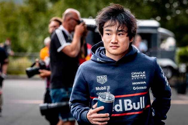 Formule 1 driver Yuki Tsunoda of Red Bull Racing during the sprintrace and qualification Grand Prix Formula 1 Spa Francorchamps 2025 at the Circuit Spa Francorchamps for the Formula 1 Moët Chandon Belgium Grand Prix 2025 season 2025 2026 in SPA, Belgium on 26 july 2025, photo by Marcel van Dorst EYE4images DeFodi Images