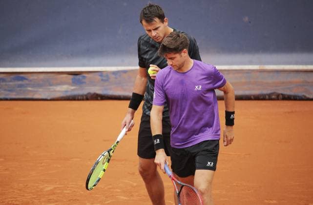 TENNIS - ATP, Tennis Herren Generali Open 2025 KITZBUEHEL,AUSTRIA,26.JUL.25 - TENNIS - ATP World Tour, Generali Open. Image shows Petr Nouza (CZE) and Patrik Rikl (CZE).  GEPAxpictures xMatthiasxHauer