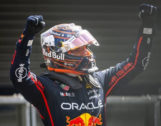 SPA - Max Verstappen (Red Bull Racing) reacts after winning the sprint race at the Spa-Francorchamps circuit ahead of the Belgian Grand Prix. ANP SEM VAN DER WAL xVIxANPxSportx xxANPxIVx 532245511 originalFilename: 532245511.jpg