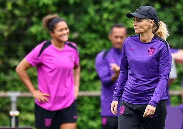 Sarina Wiegman coach of England England Women Training Session, UEFA European Women s Championship, Football, Zurich, Switzerland - 26 Jul 2025Zurich Switzerland EDITORIAL USE ONLY No use with unauthorised audio, video, data, fixture lists, club league logos or live services. Online in-match use limited to 120 images, no video emulation. No use in betting, games or single club league player publications. Copyright: xMichaelxZemanek Shutterstockx 15410869bi
