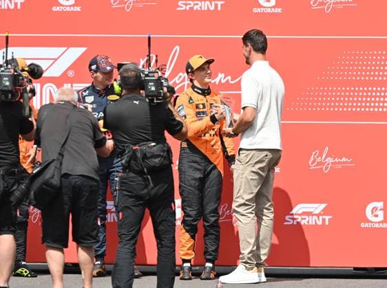 26 07 2025, xrarjax, Motorsport FIA Formula 1, Belgian Grand Prix v l Oscar Piastri McLaren starting number 81 DFL DFB REGULATIONS PROHIBIT ANY USE OF PHOTOGRAPHS as IMAGE SEQUENCES and or QUASI VIDEO Spa