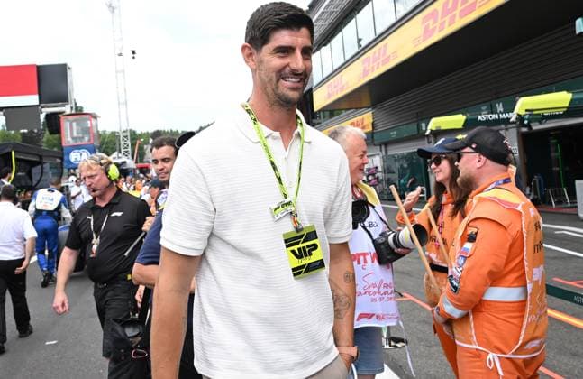26 07 2025, xrarjax, Motorsport FIA Formula 1, Belgian Grand Prix v l Thibaut Courtois Real Madrid Spa