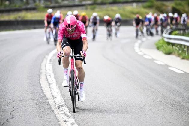 Danish Kasper Asgreen of EF Education-EasyPost pictured in action during stage 20 of the 2025 Tour de France cycling race, from Nantua to Montpellier (185km), on Saturday 26 July 2025 in France. The 112th edition of the Tour de France starts on Saturday 5 July in Lille, France, and will finish in Paris, France on the 27th of July. JASPERxJACOBS  x130044613x