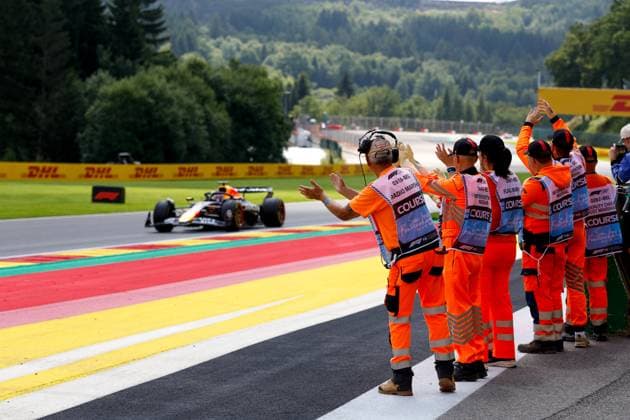Track marshals, F1 Grand Prix of Belgium at Circuit de Spa Francorchamps on July 26, 2025 in Spa Francorchamps, Belgium Photo by HOCH ZWEI Spa Francorchamps Belgium