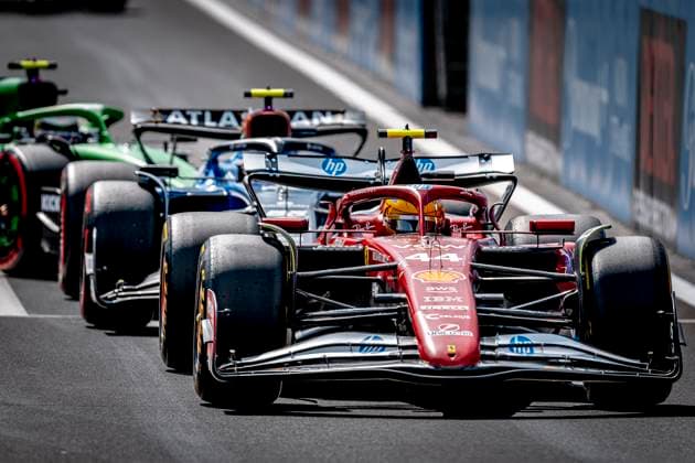 Formule 1 driver Lewis Hamilton of Ferrari during the sprintrace and qualification Grand Prix Formula 1 Spa Francorchamps 2025 at the Circuit Spa Francorchamps for the Formula 1 Moët Chandon Belgium Grand Prix 2025 season 2025 2026 in SPA, Belgium on 26 july 2025, photo by Marcel van Dorst EYE4images DeFodi Images