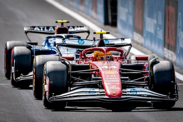 Formule 1 driver Lewis Hamilton of Ferrari during the sprintrace and qualification Grand Prix Formula 1 Spa Francorchamps 2025 at the Circuit Spa Francorchamps for the Formula 1 Moët Chandon Belgium Grand Prix 2025 season 2025 2026 in SPA, Belgium on 26 july 2025, photo by Marcel van Dorst EYE4images DeFodi Images