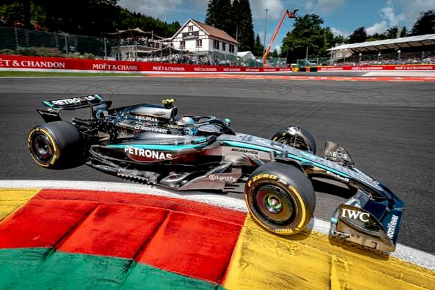 Formule 1 driver Kimi Antonelli of Mercedes during the sprintrace and qualification Grand Prix Formula 1 Spa Francorchamps 2025 at the Circuit Spa Francorchamps for the Formula 1 Moët Chandon Belgium Grand Prix 2025 season 2025 2026 in SPA, Belgium on 26 july 2025, photo by Marcel van Dorst EYE4images DeFodi Images
