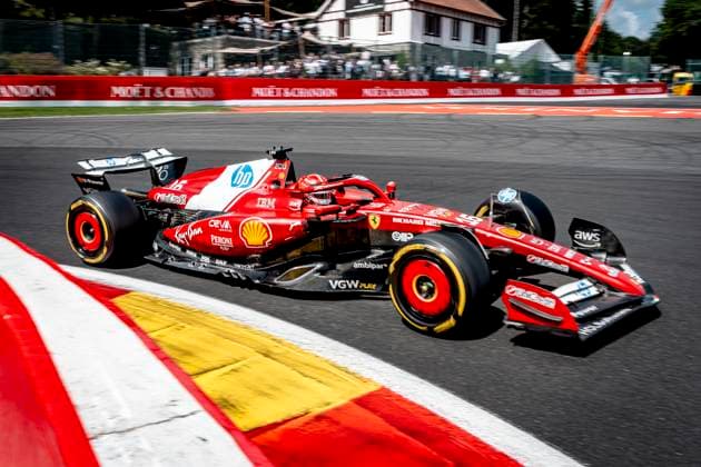 Formule 1 driver Charles Leclerc Ferrari during the sprintrace and qualification Grand Prix Formula 1 Spa Francorchamps 2025 at the Circuit Spa Francorchamps for the Formula 1 Moët Chandon Belgium Grand Prix 2025 season 2025 2026 in SPA, Belgium on 26 july 2025, photo by Marcel van Dorst EYE4images DeFodi Images