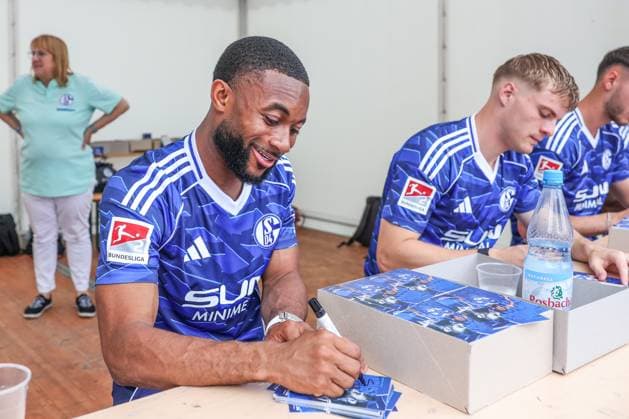 26 07 2025, Football, 2 Bundesliga, Season 2025 2026, Schalke Tach, Moussa Sylla FC Schalke 04 Gelsenkirchen Parkstadion NRW Germany xRHR PHOTO TRx Copyright: TimxRehbein RHR-FOTOx RHR-FOTO TR