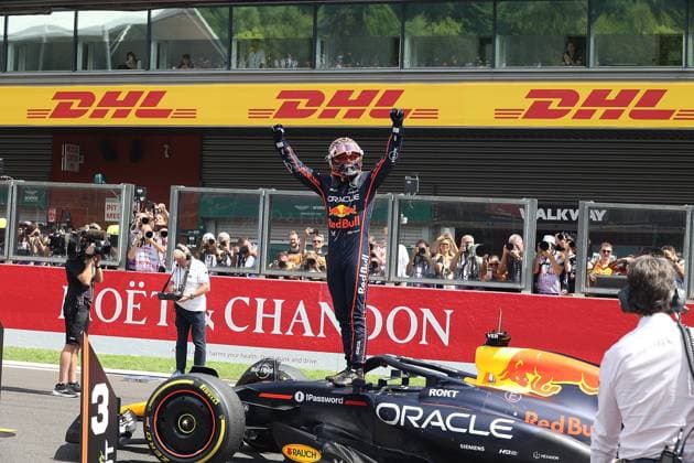 26 07 2025, Circuit de Spa Francorchamps, Spa Franchorchamps, FORMULA 1 MOET CHANDON BELGIAN GRAND PRIX 2025 , in the picture winner Max Verstappen NLD , Oracle Red Bull Racing Photo by Alessandro Martellotta Hasan Bratic DeFodi Images