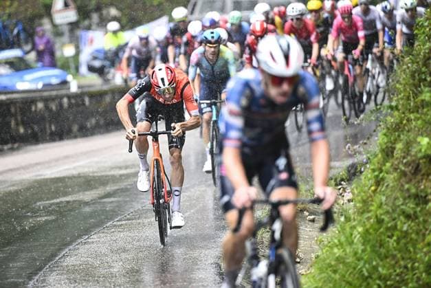 French Axel Laurance of Ineos Grenadiers pictured in action during stage 20 of the 2025 Tour de France cycling race, from Nantua to Montpellier (185km), on Saturday 26 July 2025 in France. The 112th edition of the Tour de France starts on Saturday 5 July in Lille, France, and will finish in Paris, France on the 27th of July. JASPERxJACOBS  x130052071x