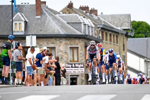 Tour de Wallonie 2025 Stage 1 NASSOGNE, BELGIUM - JULY 26 : Janssens Jimmy of Alpecin - Deceuninck in action during stage 1 of the 30th edition of Tour de Wallonie an UCI ProSeries 2.Pro cycling road race stage for Men Elite of 182 km with start in Nassogne and finish in Nassogne on July 26, 2025 in Nassogne, Belgium, 26 07 2025 ( Motordriver Pieter Van Herzele - Nassogne Belgium  Copyright: xTomasxSiskx
