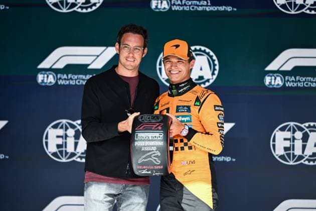Thierry Neuville BEL , 4 Lando Norris GBR, McLaren F1 Team , F1 Grand Prix of Belgium at Circuit de Spa Francorchamps on July 26, 2025 in Spa Francorchamps, Belgium Photo by HOCH ZWEI Spa Francorchamps Belgium
