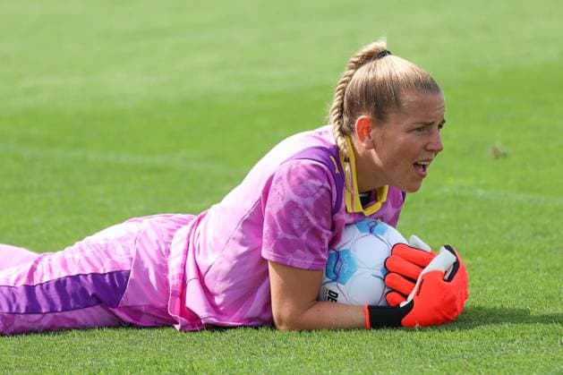 26 07 2025, Football, Women, Test match, Season 2025 2026, Borussia Dortmund vs Cerezo Osaka at BVB Hohenbuschei Football Park in Dortmund Germany Laura van der Laan Borussia Dortmund, 1 Dortmund Football Park BVB Hohenbuschei North Rhine-Westphalia Germany FZ