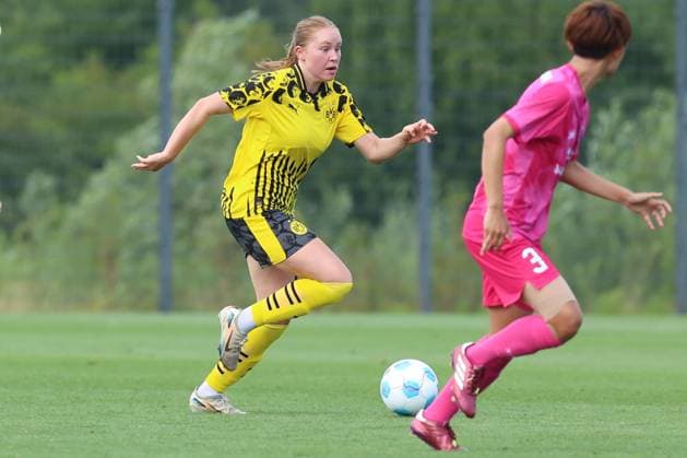 26 07 2025, Football, Women, Test match, Season 2025 2026, Borussia Dortmund vs Cerezo Osaka at BVB Hohenbuschei Football Park in Dortmund Germany Dortmund Football Park BVB Hohenbuschei North Rhine-Westphalia Germany FZ