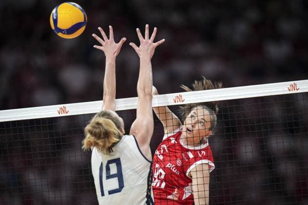 Volleyball, Women, Nations League, Italy - Poland
