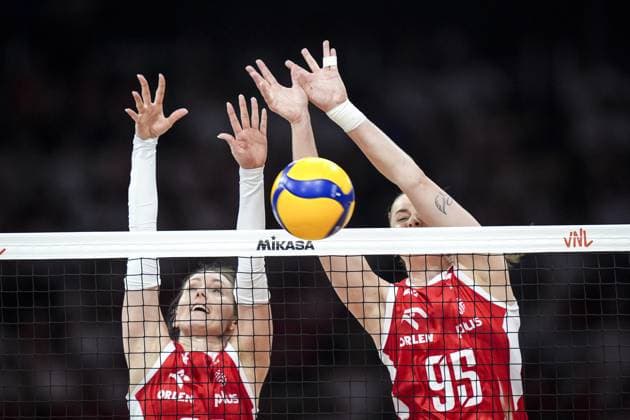 Italy v Poland - FIVB Volleyball Nations League (VNL) LODZ, POLAND - JULY 26: Magdalena Jurczyk (95) of Poland in action during the FIVB Volleyball Nations League (VNL) semi-final match against Italy at Atlas Arena in Lodz, Poland, on July 26, 2025. Beyza Comert Anadolu Lodz Poland. Editorial use only. Please get in touch for any other usage.  Copyright: x2025xAnadoluxBeyzaxComertx