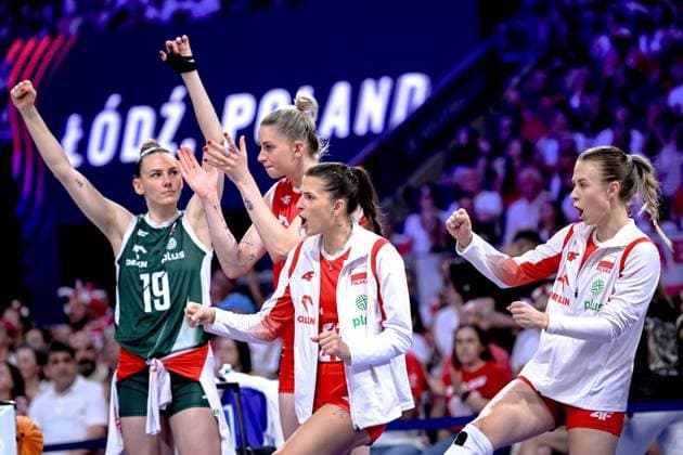 LODZ 26.07.2025 SIATKOWKA KOBIET LIGA NARODOW 2025 TURNIEJ FINALOWY: WLOCHY- POLSKA --- WOMENS VOLLEYBALL NATIONS LEAGUE 2025 FINAL ROUND MATCH IN LODZ: ITALY - POLAND N Z WERONIKA CENTKA-TIETIANIEC MAGDALENA STYSIAK ALICJA GRABKA JUSTYNA LYSIAK FOT. PAWEL PIOTROWSKI 400MM.PL NEWSPIX.PL --- newspix.pl 