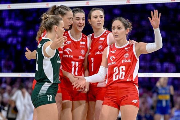 LODZ 26.07.2025 SIATKOWKA KOBIET LIGA NARODOW 2025 TURNIEJ FINALOWY: WLOCHY- POLSKA --- WOMENS VOLLEYBALL NATIONS LEAGUE 2025 FINAL ROUND MATCH IN LODZ: ITALY - POLAND N Z POLSKA REPREZENTACJA TEAM POLAND MARTYNA LUKASIK ALEKSANDRA GRYKA KATARZYNA WENERSKA FOT. PAWEL PIOTROWSKI 400MM.PL NEWSPIX.PL --- newspix.pl 