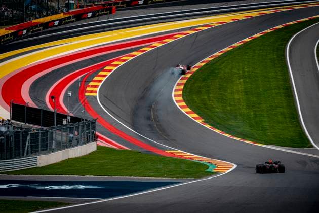 Circuit overview during the sprintrace and qualification Grand Prix Formula 1 Spa Francorchamps 2025 at the Circuit Spa Francorchamps for the Formula 1 Moët Chandon Belgium Grand Prix 2025 season 2025 2026 in SPA, Belgium on 26 july 2025, photo by Marcel van Dorst EYE4images DeFodi Images