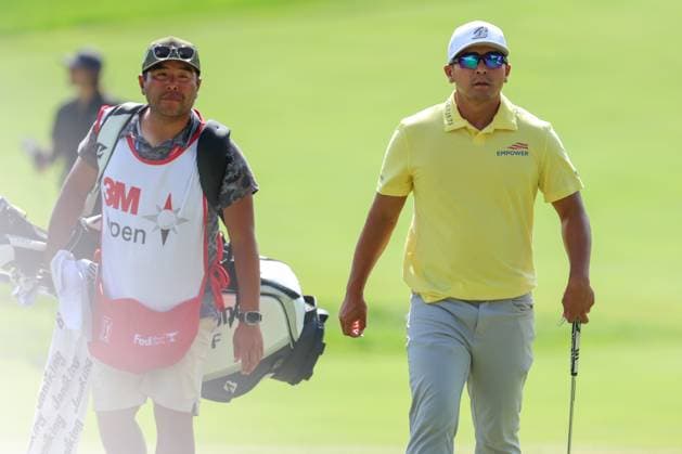 July 26th, 2025: Kurt Kitayama of the United States walks on the 12th during the third round of the 3M Open 2025 at TPC Twin Cities on July 26th, 2025 in Blaine, Minnesota. -CSM Blaine USA - ZUMAc04_ 20250726_zma_c04_009 Copyright: xStevenxGarciax