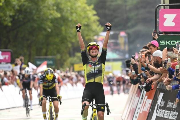Tour de France femmes PHOTOPQR LE TELEGRAMME Nicolas Creach ; ; 26 07 2025 ; Cyclisme Saison 2025 26 juillet 2025 1 er étape du tour de france femmes Vannes - Plumelec Marianne Vos s impose sur la première étape du Tour de France femmes entre Vannes et Plumelec Photos Nicolas Créach - The Grand Départ of the 4th edition of the Women’s Tour de France was given this Saturday, July 26, 2025, from Vannes. France  Copyright: xPHOTOPQR LExTELEGRAMME MAXPPPxNicolasxCreachx 20250726TGB5587 20250726TGB5587