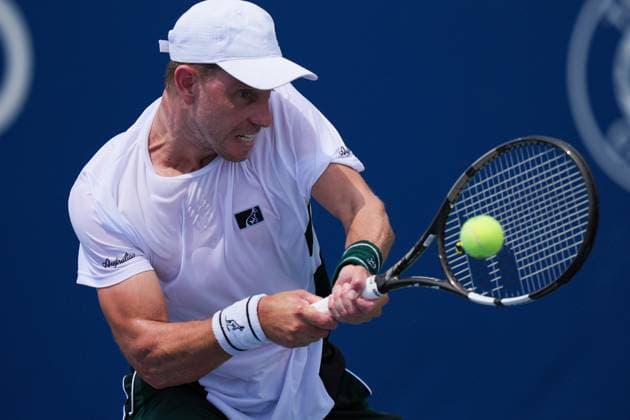 National Bank Open 2025 - Day 1 TORONTO, CANADA - JULY 26 : James Duckworth of Australia in action against Justin Boulais of Canada during the qualifying match on day one of the 2025 National Bank Open in Toronto, Ontario, Canada on July 26, 2025. Mert Alper Dervis Anadolu Ontario Canada. Editorial use only. Please get in touch for any other usage.  Copyright: x2025xAnadoluxMertxAlperxDervisx