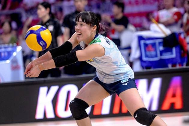LODZ 26.07.2025 SIATKOWKA KOBIET LIGA NARODOW 2025 TURNIEJ FINALOWY: BRAZYLIA - JAPONIA --- WOMENS VOLLEYBALL NATIONS LEAGUE 2025 FINAL ROUND MATCH IN LODZ: BRAZIL - JAPAN N Z MANAMI KOJIMA FOT. PAWEL PIOTROWSKI 400MM.PL NEWSPIX.PL --- newspix.pl 