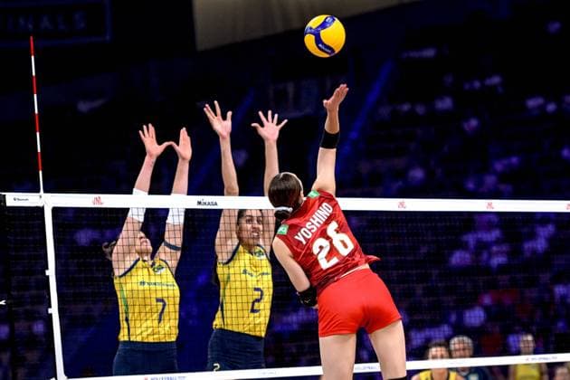 Volleyball, Women, Nations League, Brazil - Japan