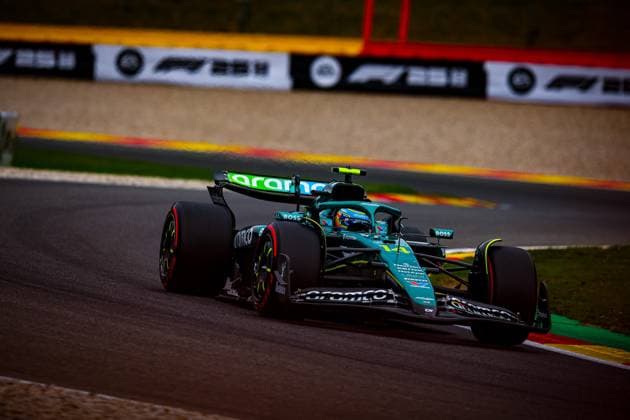 MOTORI - Formula 1 - Belgian Grand Prix 2025 14 Fernando Alonso, (ESP) Aramco Aston Martin Mercedes AMR25, during the Belgian GP, Spa-Francorchamps 24-27 July 2025 Formula 1 World Championship, WM, Weltmeisterschaft 2025. Belgium Belgium  Copyright: xIPAxSport ABACAx